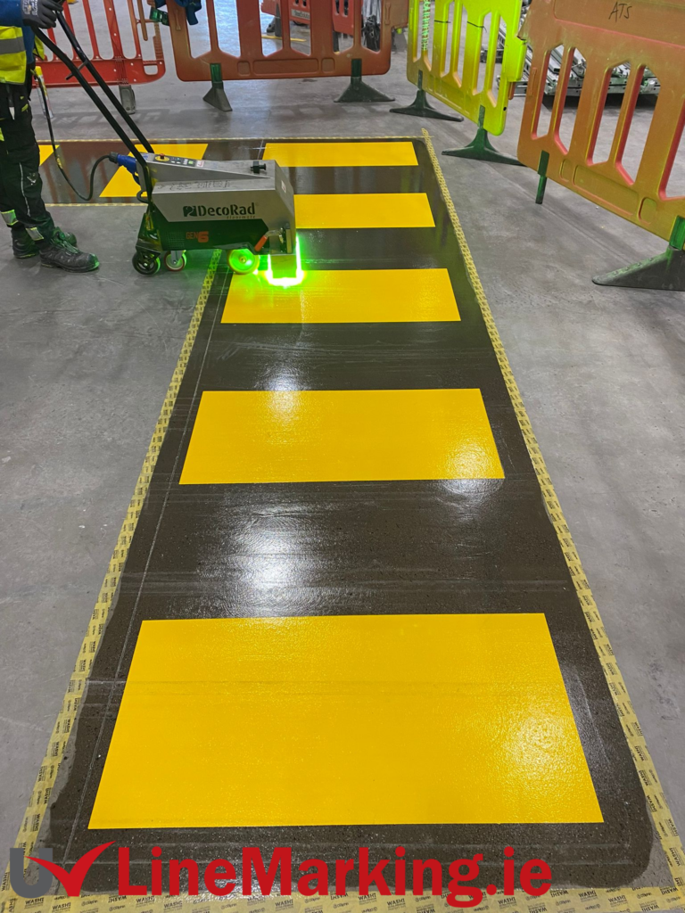 Safety Walkways with UV Line Marking