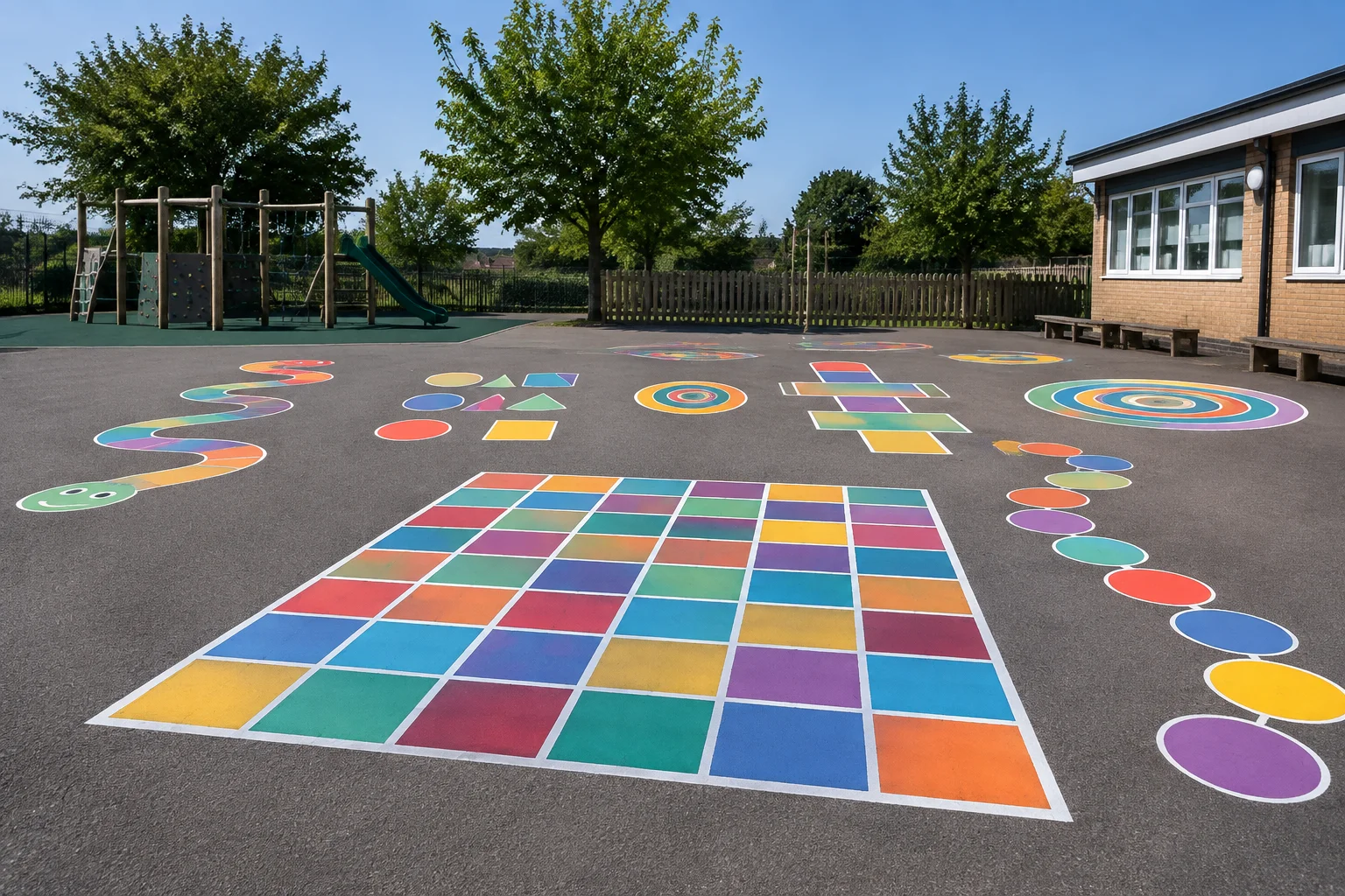 Number grid and games markings supporting learning