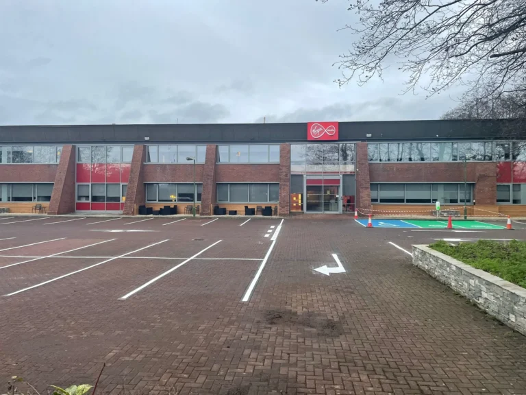 Car Park Line Marking at Commercial Premises