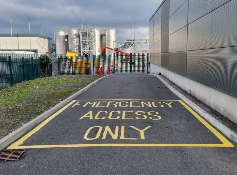 Emergency Access Road Marking
